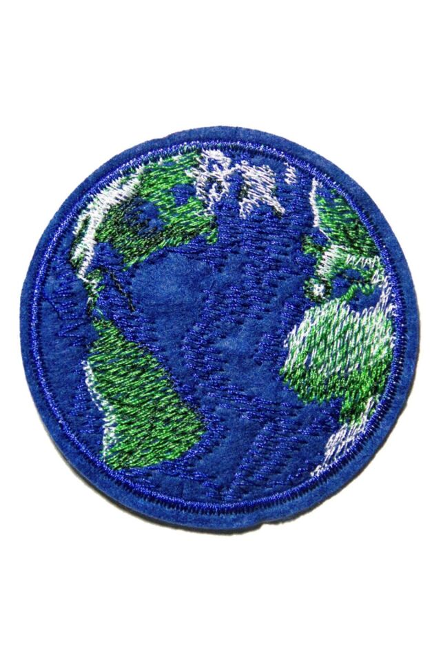 Dünya Arma Yama Patch Sticker (ütüyle Yapışan Arma)