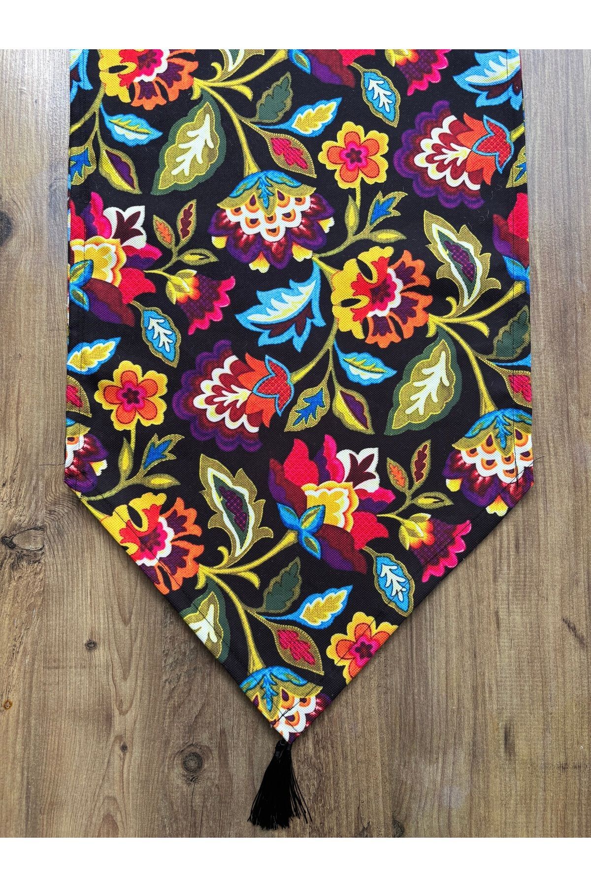 Çizgili Limon Duck Keten Su Geçirmez Kirlenmez Runner Retro Renkler - 40 x 140