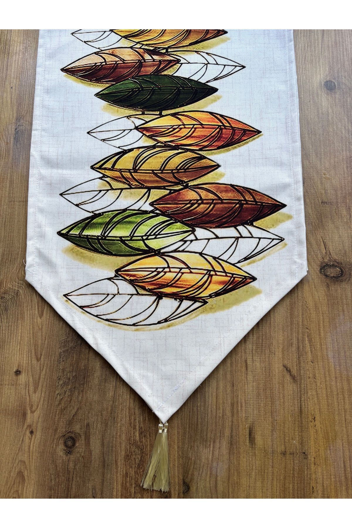 Çizgili Limon Duck Keten Su Geçirmez Kirlenmez Runner Kuş Türleri Özel - 40 x 140