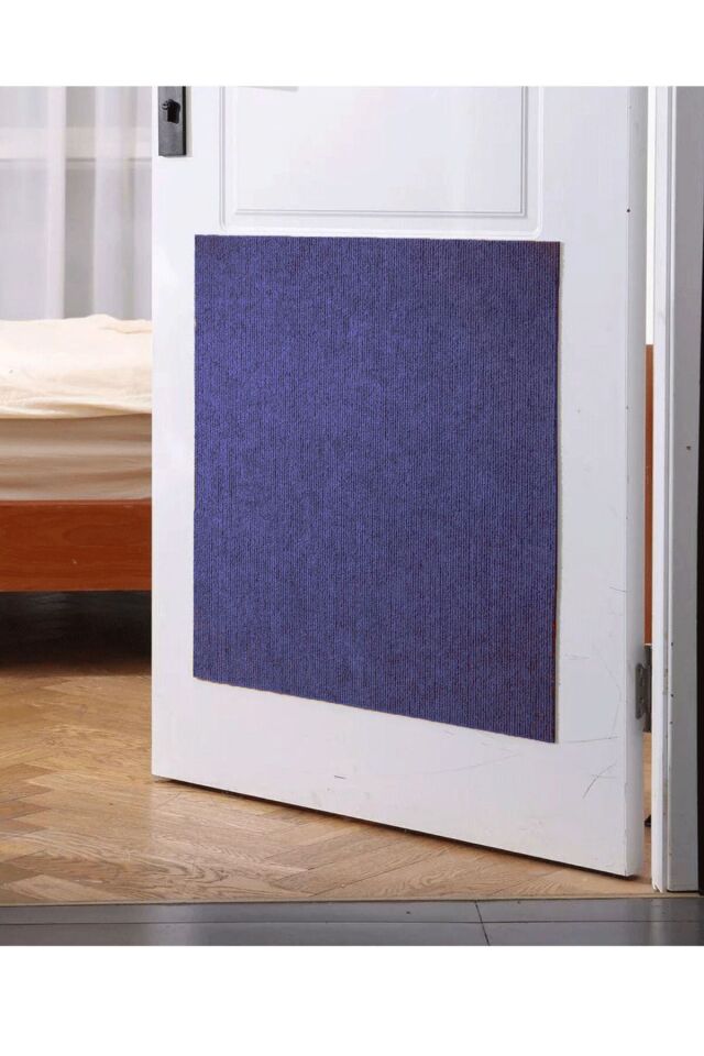Kediler İçin Yapışkanlı Tırmalama Keçesi - Mobilya Koruyucu ( 50x100 cm) Lacivert
