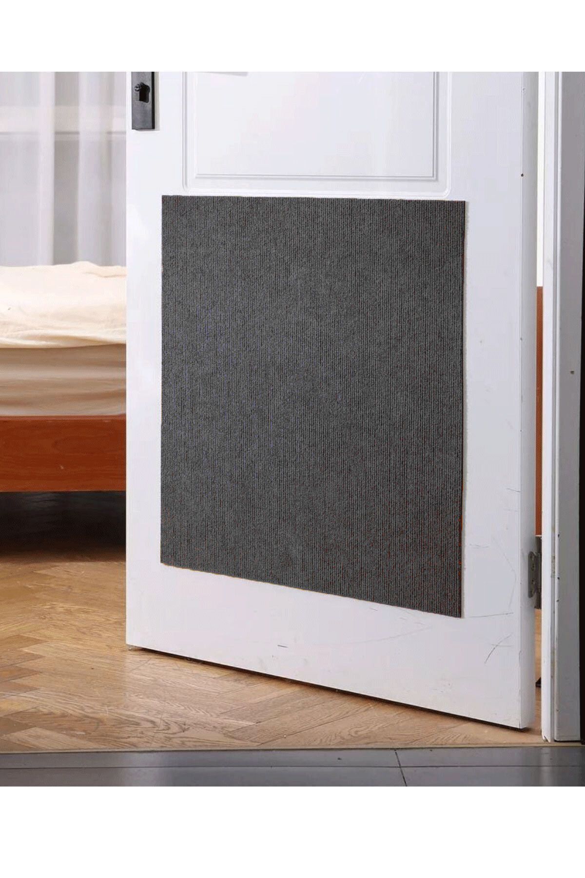 Kediler İçin Yapışkanlı Tırmalama Keçesi - Mobilya Koruyucu ( 50x100 cm) Siyah