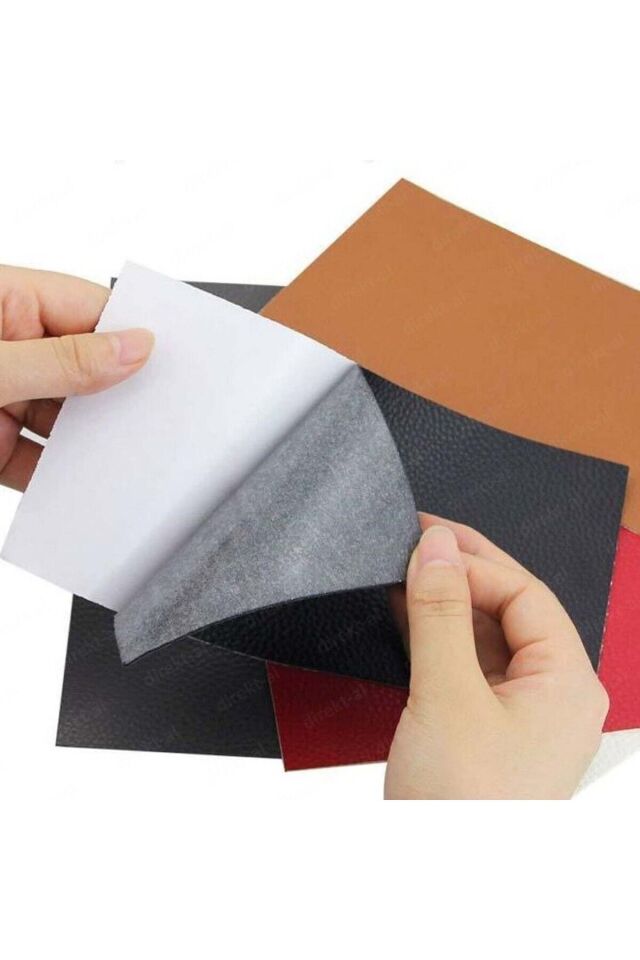 Her Yüzey İçin Şık ve Pratik Çözüm: ( 48x100 cm) Kendinden Yapışkanlı Suni Deri Kaplama Çeşitleri Siyah Rugan