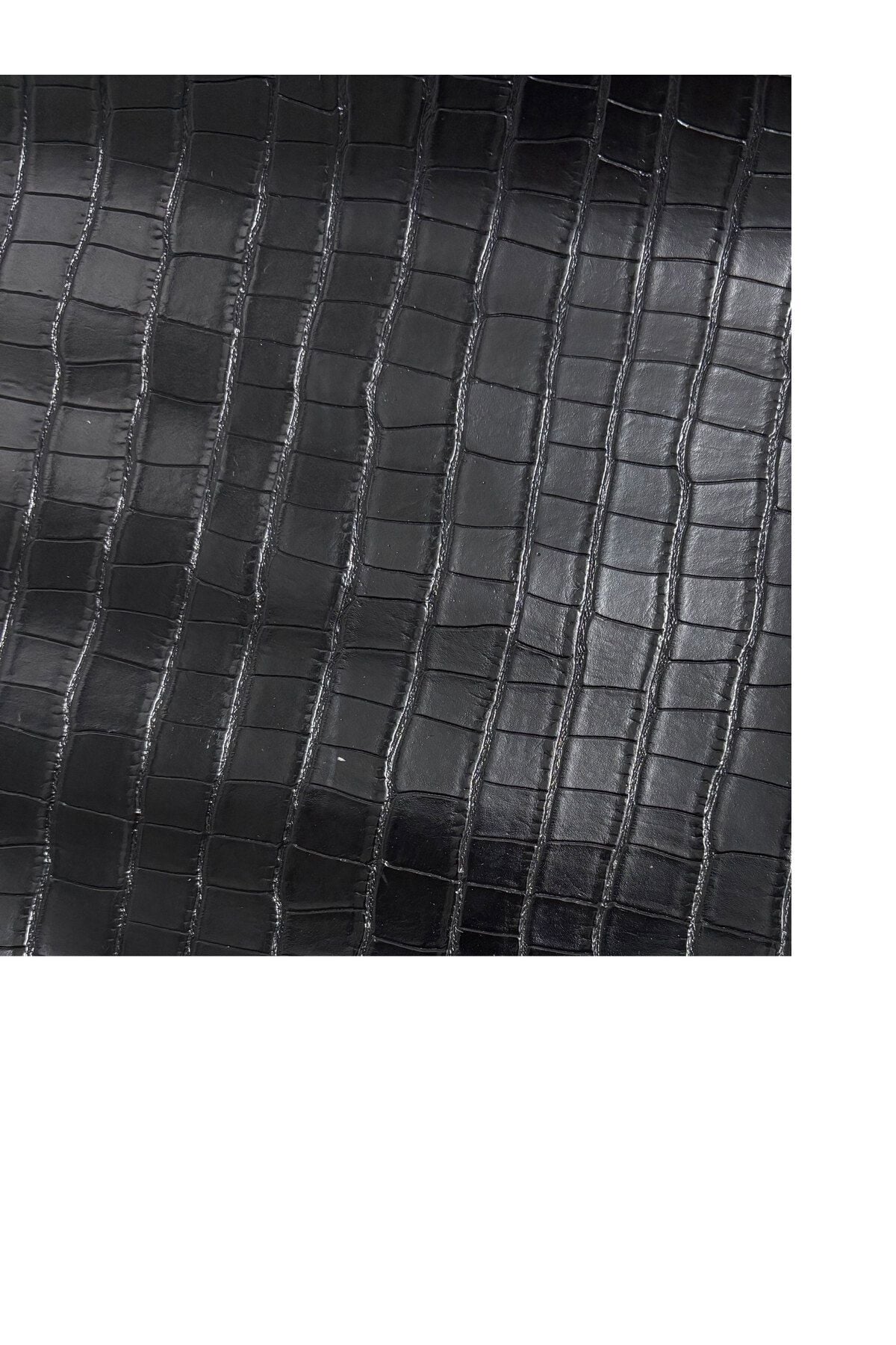 Her Yüzey İçin Şık ve Pratik Çözüm: ( 48x100 cm) Kendinden Yapışkanlı Suni Deri Kaplama Çeşitleri Siyah Croco