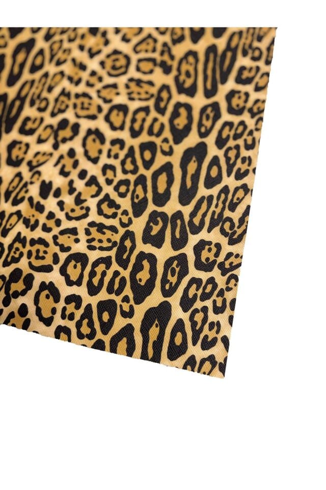 Her Yüzey İçin Şık ve Pratik Çözüm: ( 48x100 cm) Kendinden Yapışkanlı Suni Deri Kaplama Çeşitleri Açık Leopar