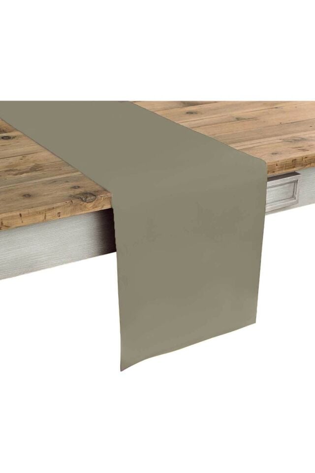 Hareketli ve Renkli: Saks Renkli Runner ile Modern Masa Dekoru , Masa Örtüsü sütlü kahve - 40 x 130